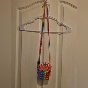 Rainbow Unicorn Pop-It Crossbody Bag